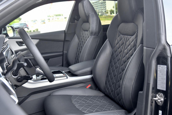 Audi Q8 60 TFSI e quattro Pro Line S Competition. RS Zetels, Softclose, Pano, Koeling, B&O, 360 3D, Trekh, HUD, Keyless, Stuurvw!