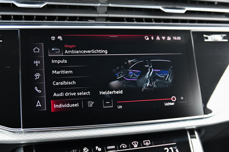 Audi Q8 60 TFSI e quattro Pro Line S Competition. RS Zetels, Softclose, Pano, Koeling, B&O, 360 3D, Trekh, HUD, Keyless, Stuurvw!