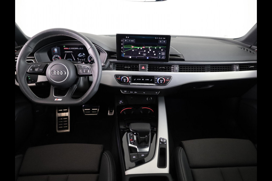 Audi A4 Avant 40 TFSI S edition Competition 204 pk S-tronic |  Private lease vanaf € 686,- per maand  | Verlengde garantie | Navigatie | Elektr. trekhaak | Parkeersensoren | Cruise control | Stoelverwarming | LED koplampen |