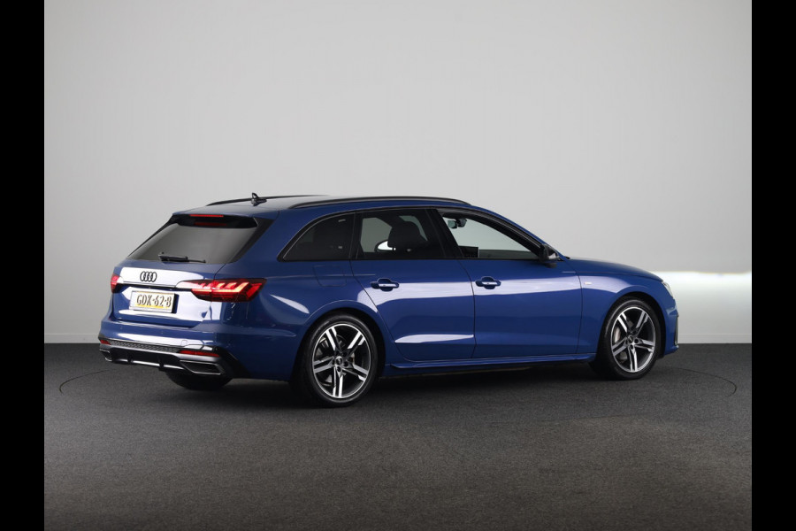 Audi A4 Avant 40 TFSI S edition Competition 204 pk S-tronic |  Private lease vanaf € 686,- per maand  | Verlengde garantie | Navigatie | Elektr. trekhaak | Parkeersensoren | Cruise control | Stoelverwarming | LED koplampen |