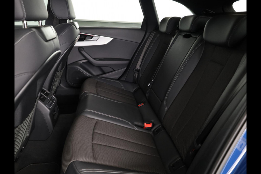 Audi A4 Avant 40 TFSI S edition Competition 204 pk S-tronic |  Private lease vanaf € 686,- per maand  | Verlengde garantie | Navigatie | Elektr. trekhaak | Parkeersensoren | Cruise control | Stoelverwarming | LED koplampen |