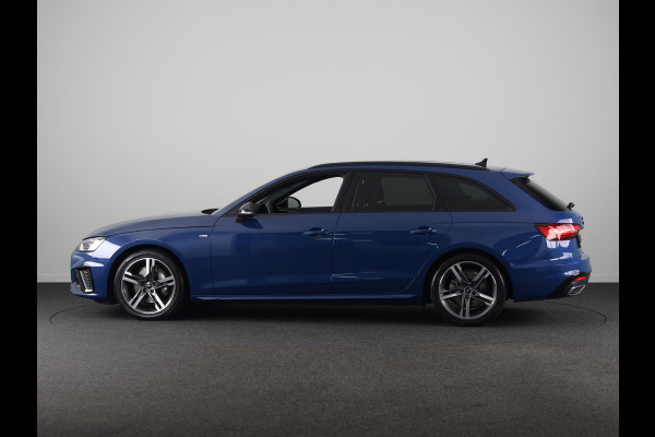 Audi A4 Avant 40 TFSI S edition Competition 204 pk S-tronic |  Private lease vanaf € 686,- per maand  | Verlengde garantie | Navigatie | Elektr. trekhaak | Parkeersensoren | Cruise control | Stoelverwarming | LED koplampen |