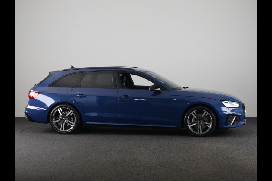 Audi A4 Avant 40 TFSI S edition Competition 204 pk S-tronic |  Private lease vanaf € 686,- per maand  | Verlengde garantie | Navigatie | Elektr. trekhaak | Parkeersensoren | Cruise control | Stoelverwarming | LED koplampen |