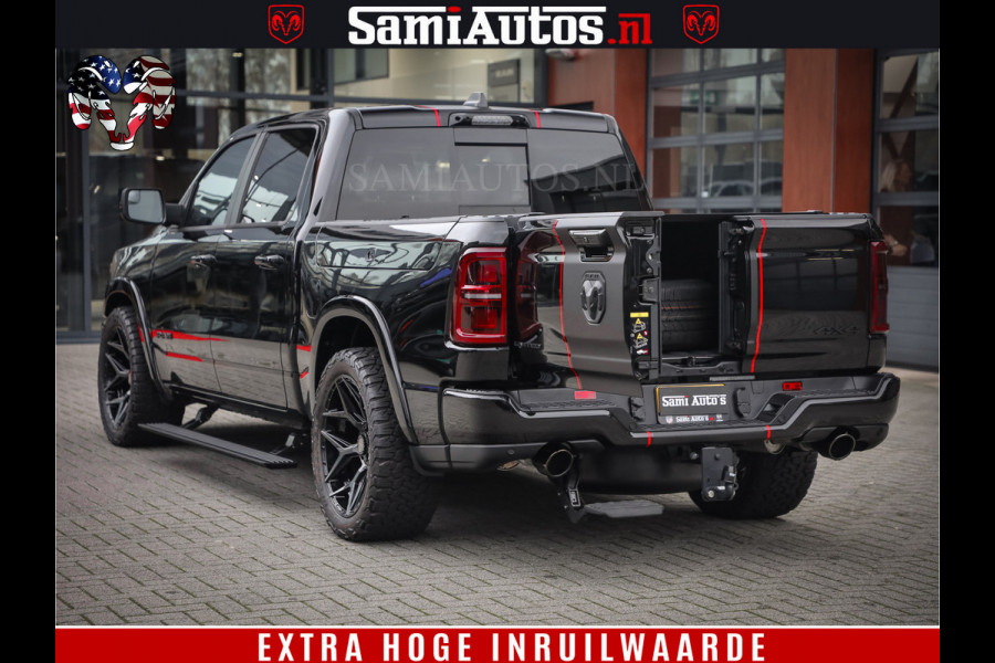 Dodge Ram 1500 Limited Night High Output 540HP 706Nm | Massage + Full Option | De Meest Luxe en Volle Pick-Up in zijn Klasse | Comfortabele Dubbele Cabine met Royale 5 Zitplaatsen | BPM vrij | Nu Leverbaar uit Voorraad | Voorraad Nr 2357 - 5182