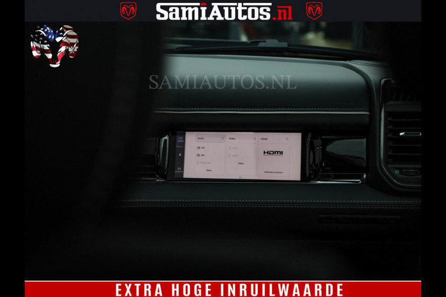 Dodge Ram 1500 Limited Night High Output 540HP 706Nm | Massage + Full Option | De Meest Luxe en Volle Pick-Up in zijn Klasse | Comfortabele Dubbele Cabine met Royale 5 Zitplaatsen | BPM vrij | Nu Leverbaar uit Voorraad | Voorraad Nr 2357 - 5182