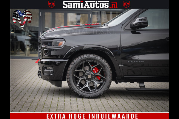 Dodge Ram 1500 Limited Night High Output 540HP 706Nm | Massage + Full Option | De Meest Luxe en Volle Pick-Up in zijn Klasse | Comfortabele Dubbele Cabine met Royale 5 Zitplaatsen | BPM vrij | Nu Leverbaar uit Voorraad | Voorraad Nr 2357 - 5182