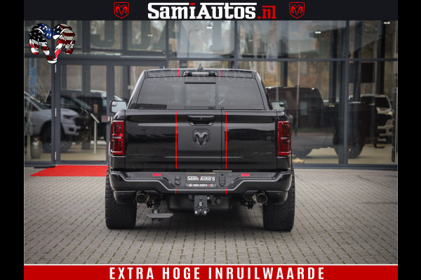 Dodge Ram 1500 Limited Night High Output 540HP 706Nm | Massage + Full Option | De Meest Luxe en Volle Pick-Up in zijn Klasse | Comfortabele Dubbele Cabine met Royale 5 Zitplaatsen | BPM vrij | Nu Leverbaar uit Voorraad | Voorraad Nr 2357 - 5182