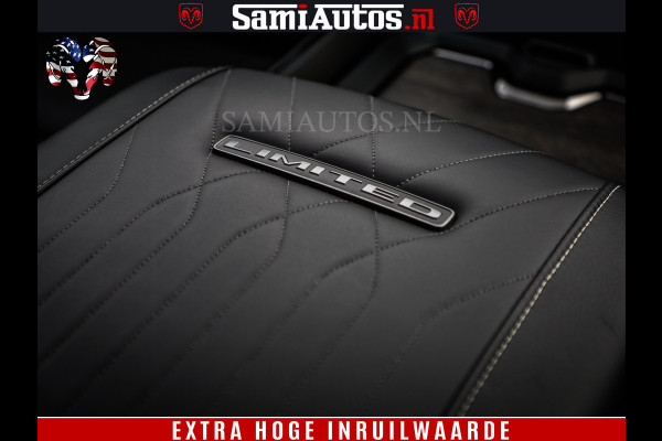 Dodge Ram 1500 Limited Night High Output 540HP 706Nm | Massage + Full Option | De Meest Luxe en Volle Pick-Up in zijn Klasse | Comfortabele Dubbele Cabine met Royale 5 Zitplaatsen | BPM vrij | Nu Leverbaar uit Voorraad | Voorraad Nr 2357 - 5182