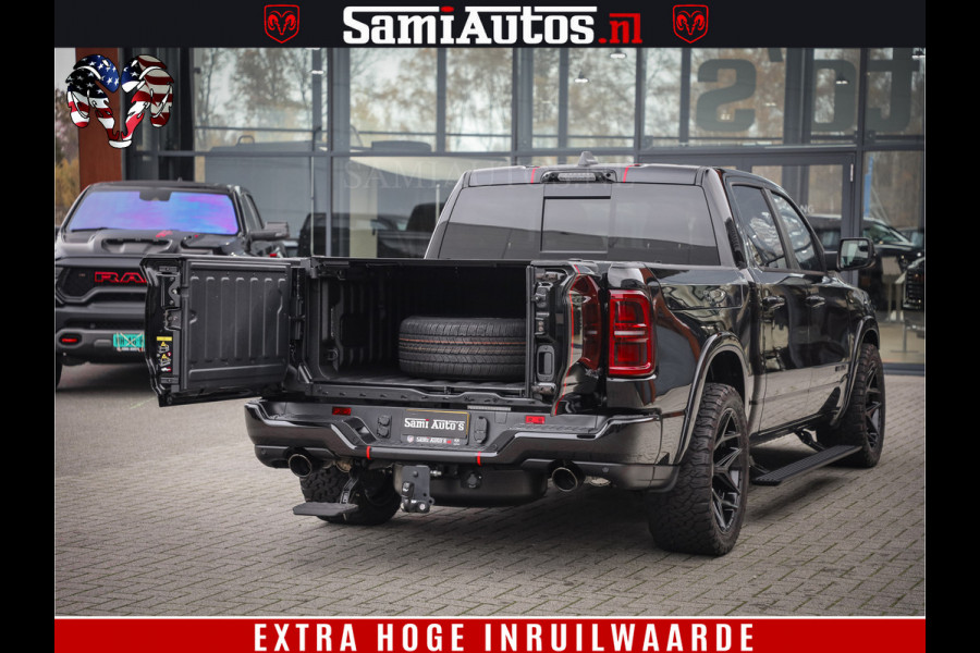 Dodge Ram 1500 Limited Night High Output 540HP 706Nm | Massage + Full Option | De Meest Luxe en Volle Pick-Up in zijn Klasse | Comfortabele Dubbele Cabine met Royale 5 Zitplaatsen | BPM vrij | Nu Leverbaar uit Voorraad | Voorraad Nr 2357 - 5182
