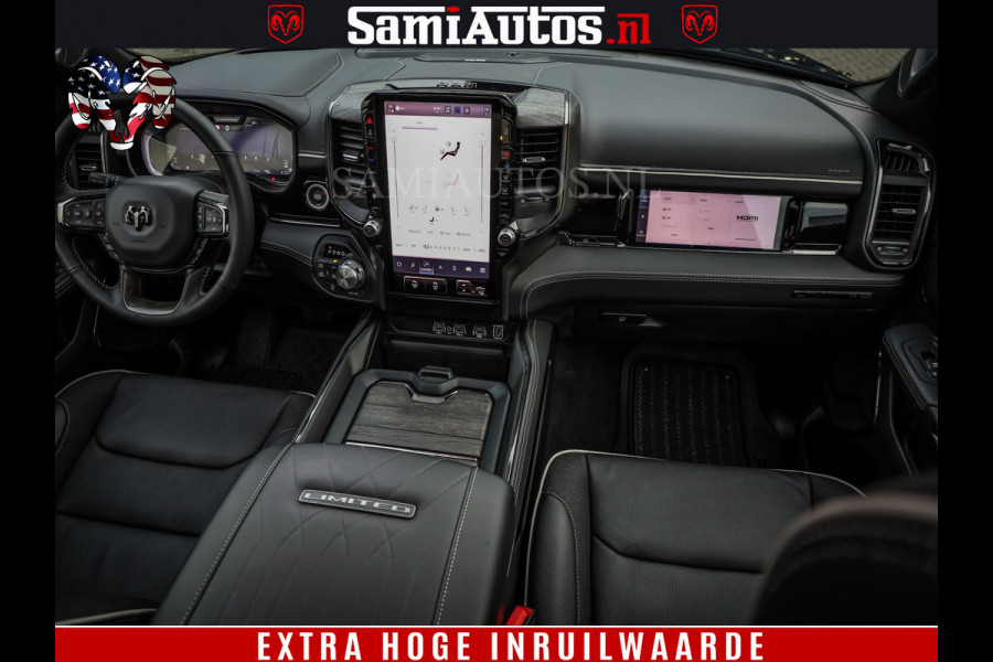 Dodge Ram 1500 Limited Night High Output 540HP 706Nm | Massage + Full Option | De Meest Luxe en Volle Pick-Up in zijn Klasse | Comfortabele Dubbele Cabine met Royale 5 Zitplaatsen | BPM vrij | Nu Leverbaar uit Voorraad | Voorraad Nr 2357 - 5182