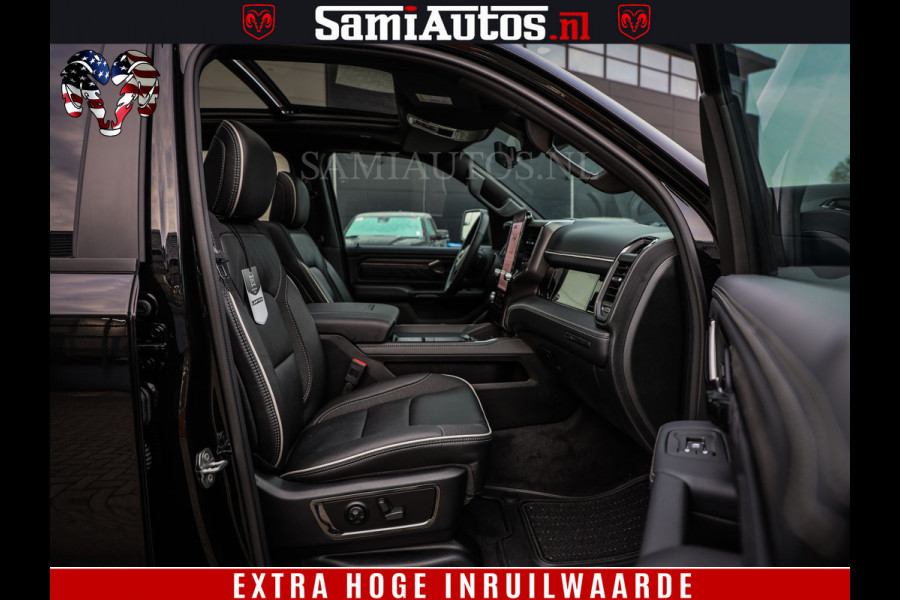 Dodge Ram 1500 Limited Night High Output 540HP 706Nm | Massage + Full Option | De Meest Luxe en Volle Pick-Up in zijn Klasse | Comfortabele Dubbele Cabine met Royale 5 Zitplaatsen | BPM vrij | Nu Leverbaar uit Voorraad | Voorraad Nr 2357 - 5182