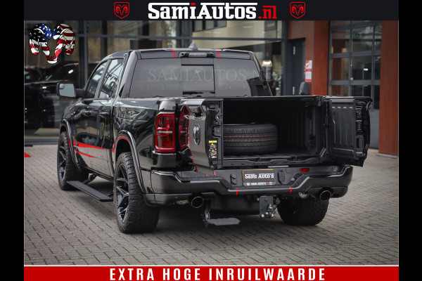 Dodge Ram 1500 Limited Night High Output 540HP 706Nm | Massage + Full Option | De Meest Luxe en Volle Pick-Up in zijn Klasse | Comfortabele Dubbele Cabine met Royale 5 Zitplaatsen | BPM vrij | Nu Leverbaar uit Voorraad | Voorraad Nr 2357 - 5182