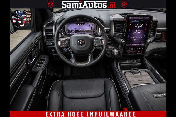 Dodge Ram 1500 Limited Night High Output 540HP 706Nm | Massage + Full Option | De Meest Luxe en Volle Pick-Up in zijn Klasse | Comfortabele Dubbele Cabine met Royale 5 Zitplaatsen | BPM vrij | Nu Leverbaar uit Voorraad | Voorraad Nr 2357 - 5182
