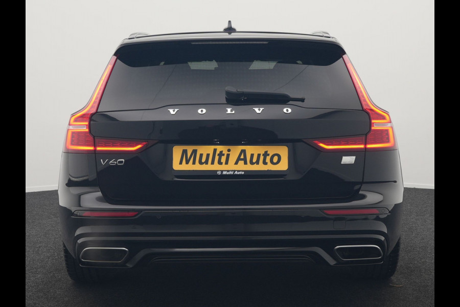 Volvo V60 T6 Recharge AWD R-Design Plug In Hybrid 340pk Dealer O.H. PHEV | Trekhaak Af Fabriek | Adaptive Cruise | Camera | Harman & Kardon | Lederen Sportstoelen Memory & Verwarmd | Apple Carplay | Navigatie | Stuur Verwarmd | Blis | Keyless | DAB |