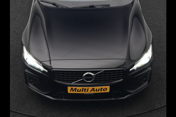 Volvo V60 T6 Recharge AWD R-Design Plug In Hybrid 340pk Dealer O.H. PHEV | Trekhaak Af Fabriek | Adaptive Cruise | Camera | Harman & Kardon | Lederen Sportstoelen Memory & Verwarmd | Apple Carplay | Navigatie | Stuur Verwarmd | Blis | Keyless | DAB |