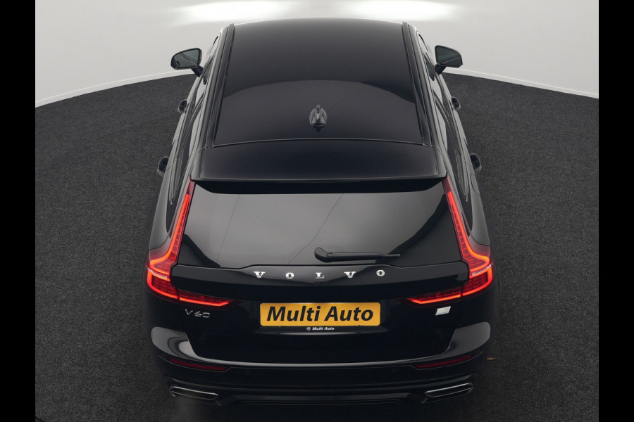 Volvo V60 T6 Recharge AWD R-Design Plug In Hybrid 340pk Dealer O.H. PHEV | Trekhaak Af Fabriek | Adaptive Cruise | Camera | Harman & Kardon | Lederen Sportstoelen Memory & Verwarmd | Apple Carplay | Navigatie | Stuur Verwarmd | Blis | Keyless | DAB |