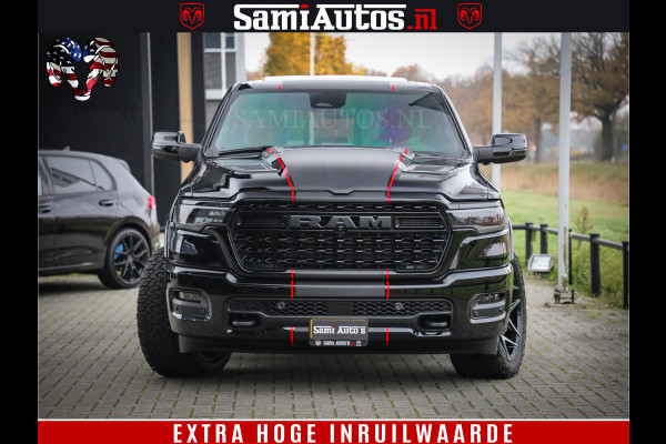 Dodge Ram 1500 Limited Night High Output 540HP 706Nm | Massage + Full Option | De Meest Luxe en Volle Pick-Up in zijn Klasse | Comfortabele Dubbele Cabine met Royale 5 Zitplaatsen | BPM vrij | Nu Leverbaar uit Voorraad | Voorraad Nr 2324 - 5142