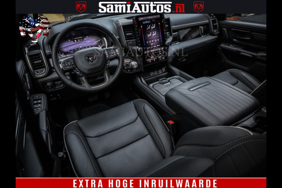 Dodge Ram 1500 Limited Night High Output 540HP 706Nm | Massage + Full Option | De Meest Luxe en Volle Pick-Up in zijn Klasse | Comfortabele Dubbele Cabine met Royale 5 Zitplaatsen | BPM vrij | Nu Leverbaar uit Voorraad | Voorraad Nr 2324 - 5142