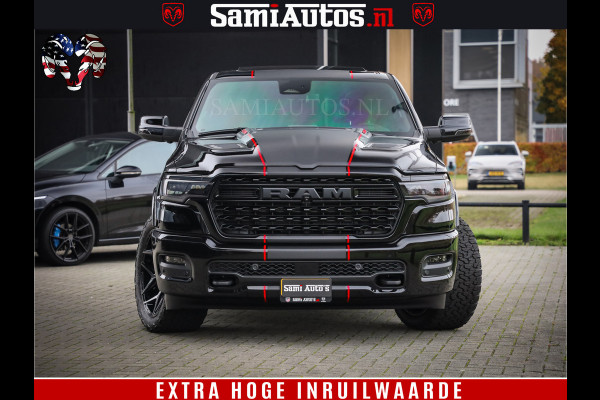Dodge Ram 1500 Limited Night High Output 540HP 706Nm | Massage + Full Option | De Meest Luxe en Volle Pick-Up in zijn Klasse | Comfortabele Dubbele Cabine met Royale 5 Zitplaatsen | BPM vrij | Nu Leverbaar uit Voorraad | Voorraad Nr 2324 - 5142