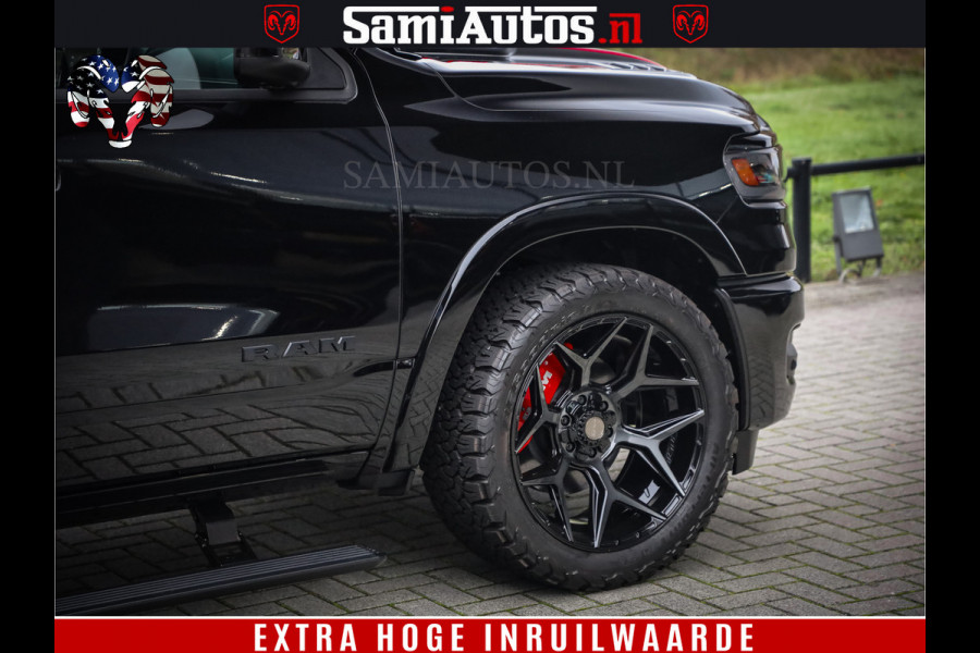 Dodge Ram 1500 Limited Night High Output 540HP 706Nm | Massage + Full Option | De Meest Luxe en Volle Pick-Up in zijn Klasse | Comfortabele Dubbele Cabine met Royale 5 Zitplaatsen | BPM vrij | Nu Leverbaar uit Voorraad | Voorraad Nr 2324 - 5142