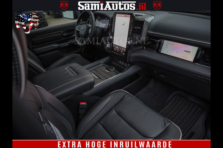 Dodge Ram 1500 Limited Night High Output 540HP 706Nm | Massage + Full Option | De Meest Luxe en Volle Pick-Up in zijn Klasse | Comfortabele Dubbele Cabine met Royale 5 Zitplaatsen | BPM vrij | Nu Leverbaar uit Voorraad | Voorraad Nr 2324 - 5142