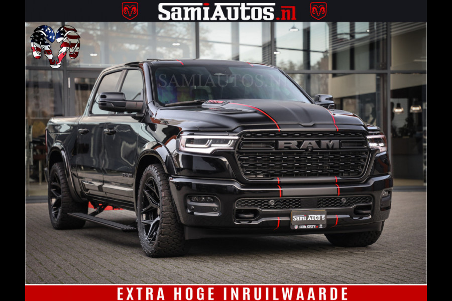 Dodge Ram 1500 Limited High Output 540HP 706Nm | Massage + Full Option | De Meest Luxe en Volle Pick-Up in zijn Klasse | Comfortabele Dubbele Cabine met Royale 5 Zitplaatsen | HULK PACK MEERPRIJS |  Voorraad Nr 2318 - 5415
