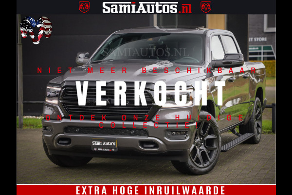 Dodge Ram 1500 SPORT 5.7 V8 HEMI | Virtual | Mega Vol | MWK Klep | XB9 | Adaptive Cruise | 4x4 | Crew Cab | Granite Crystal | Dubbel Cabine DC | 5 persoons | Eerste Eigenaar | Z.G.A.N |