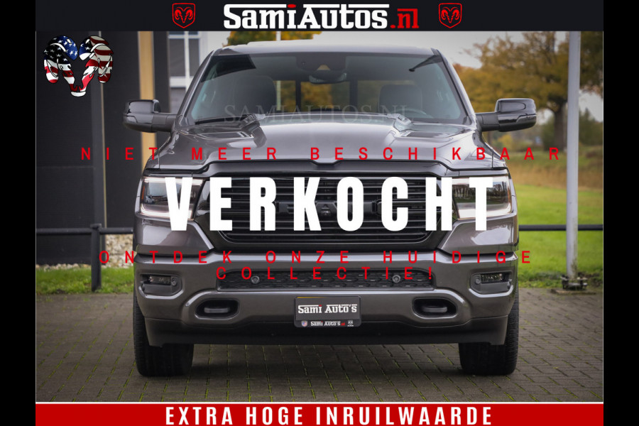 Dodge Ram 1500 SPORT 5.7 V8 HEMI | Virtual | Mega Vol | MWK Klep | XB9 | Adaptive Cruise | 4x4 | Crew Cab | Granite Crystal | Dubbel Cabine DC | 5 persoons | Eerste Eigenaar | Z.G.A.N |