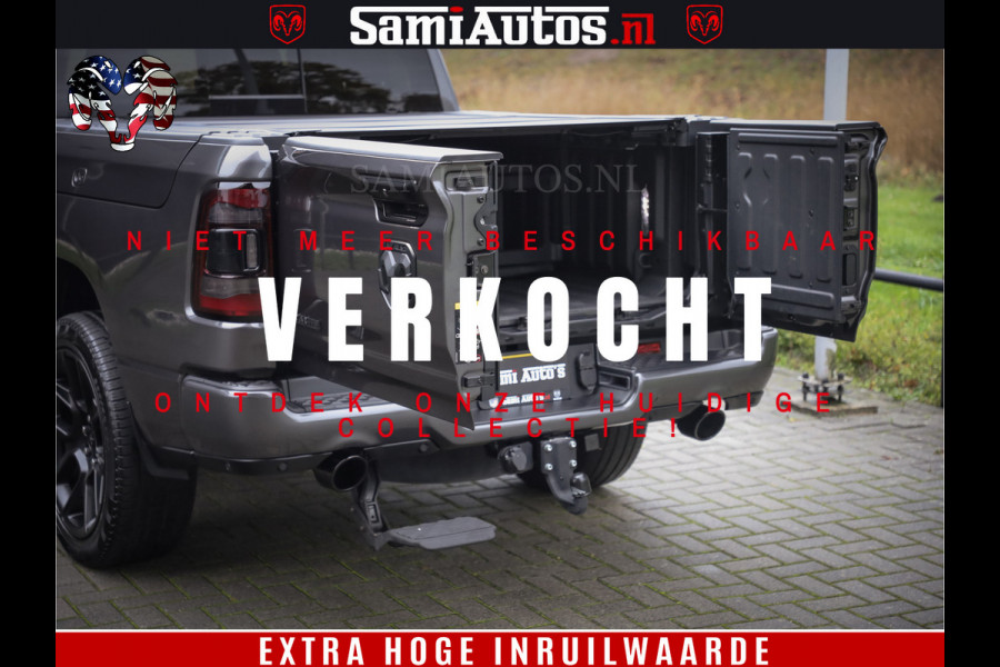 Dodge Ram 1500 SPORT 5.7 V8 HEMI | Virtual | Mega Vol | MWK Klep | XB9 | Adaptive Cruise | 4x4 | Crew Cab | Granite Crystal | Dubbel Cabine DC | 5 persoons | Eerste Eigenaar | Z.G.A.N |