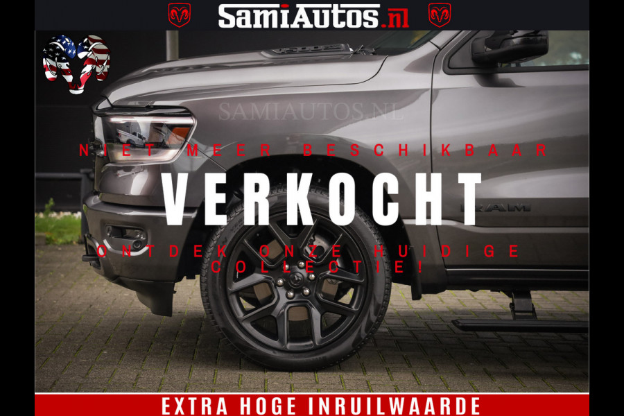 Dodge Ram 1500 SPORT 5.7 V8 HEMI | Virtual | Mega Vol | MWK Klep | XB9 | Adaptive Cruise | 4x4 | Crew Cab | Granite Crystal | Dubbel Cabine DC | 5 persoons | Eerste Eigenaar | Z.G.A.N |