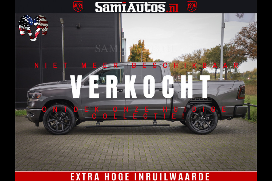 Dodge Ram 1500 SPORT 5.7 V8 HEMI | Virtual | Mega Vol | MWK Klep | XB9 | Adaptive Cruise | 4x4 | Crew Cab | Granite Crystal | Dubbel Cabine DC | 5 persoons | Eerste Eigenaar | Z.G.A.N |