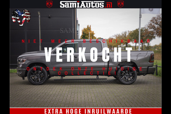 Dodge Ram 1500 SPORT 5.7 V8 HEMI | Virtual | Mega Vol | MWK Klep | XB9 | Adaptive Cruise | 4x4 | Crew Cab | Granite Crystal | Dubbel Cabine DC | 5 persoons | Eerste Eigenaar | Z.G.A.N |