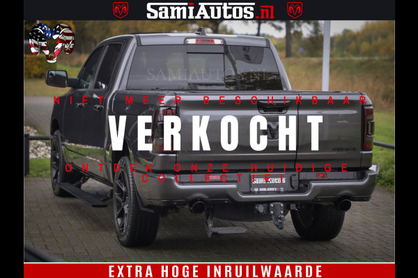 Dodge Ram 1500 SPORT 5.7 V8 HEMI | Virtual | Mega Vol | MWK Klep | XB9 | Adaptive Cruise | 4x4 | Crew Cab | Granite Crystal | Dubbel Cabine DC | 5 persoons | Eerste Eigenaar | Z.G.A.N |