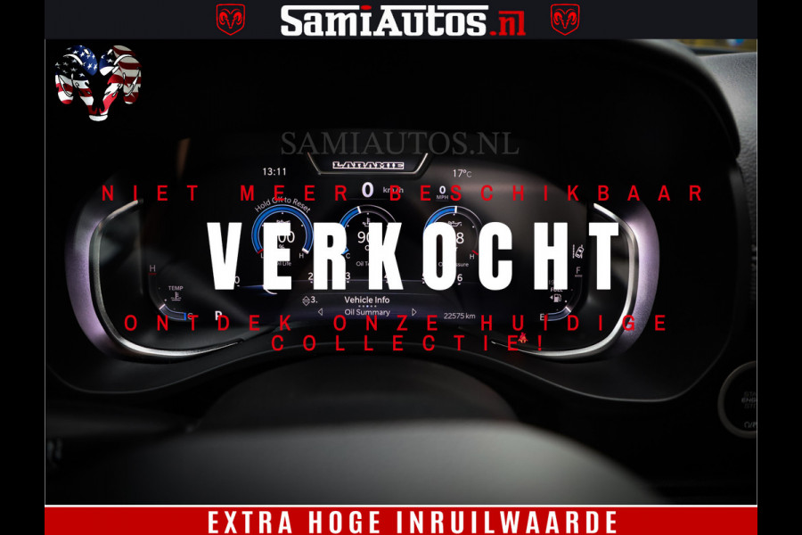 Dodge Ram 1500 SPORT 5.7 V8 HEMI | Virtual | Mega Vol | MWK Klep | XB9 | Adaptive Cruise | 4x4 | Crew Cab | Granite Crystal | Dubbel Cabine DC | 5 persoons | Eerste Eigenaar | Z.G.A.N |