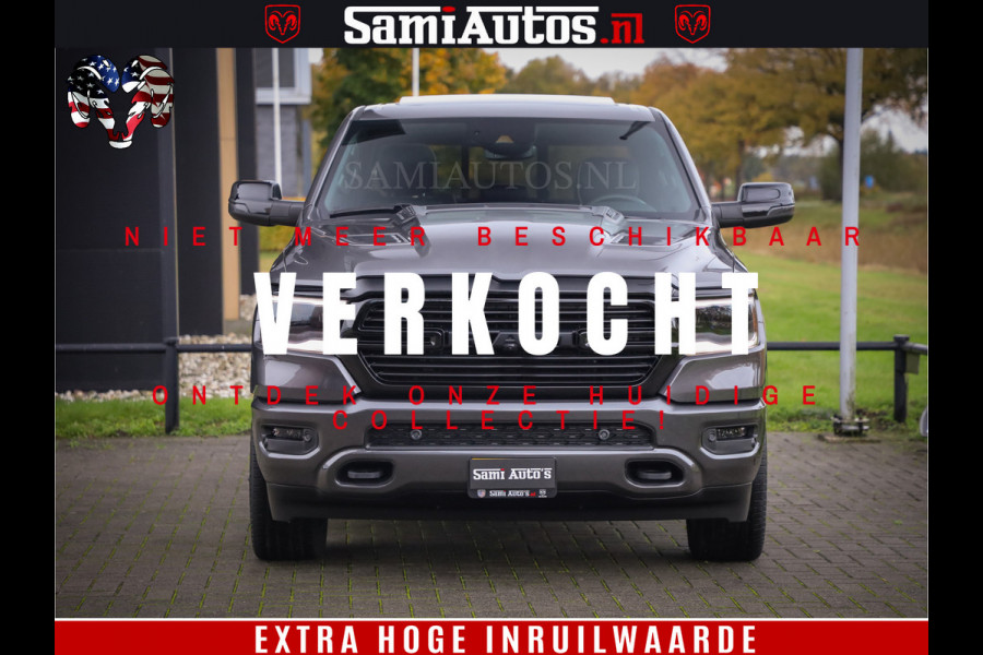 Dodge Ram 1500 SPORT 5.7 V8 HEMI | Virtual | Mega Vol | MWK Klep | XB9 | Adaptive Cruise | 4x4 | Crew Cab | Granite Crystal | Dubbel Cabine DC | 5 persoons | Eerste Eigenaar | Z.G.A.N |