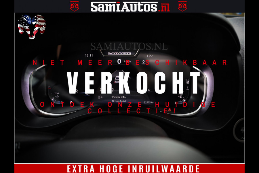 Dodge Ram 1500 SPORT 5.7 V8 HEMI | Virtual | Mega Vol | MWK Klep | XB9 | Adaptive Cruise | 4x4 | Crew Cab | Granite Crystal | Dubbel Cabine DC | 5 persoons | Eerste Eigenaar | Z.G.A.N |