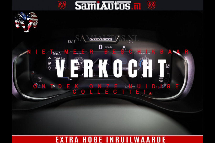 Dodge Ram 1500 SPORT 5.7 V8 HEMI | Virtual | Mega Vol | MWK Klep | XB9 | Adaptive Cruise | 4x4 | Crew Cab | Granite Crystal | Dubbel Cabine DC | 5 persoons | Eerste Eigenaar | Z.G.A.N |