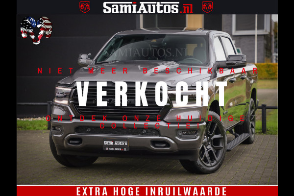Dodge Ram 1500 SPORT 5.7 V8 HEMI | Virtual | Mega Vol | MWK Klep | XB9 | Adaptive Cruise | 4x4 | Crew Cab | Granite Crystal | Dubbel Cabine DC | 5 persoons | Eerste Eigenaar | Z.G.A.N |