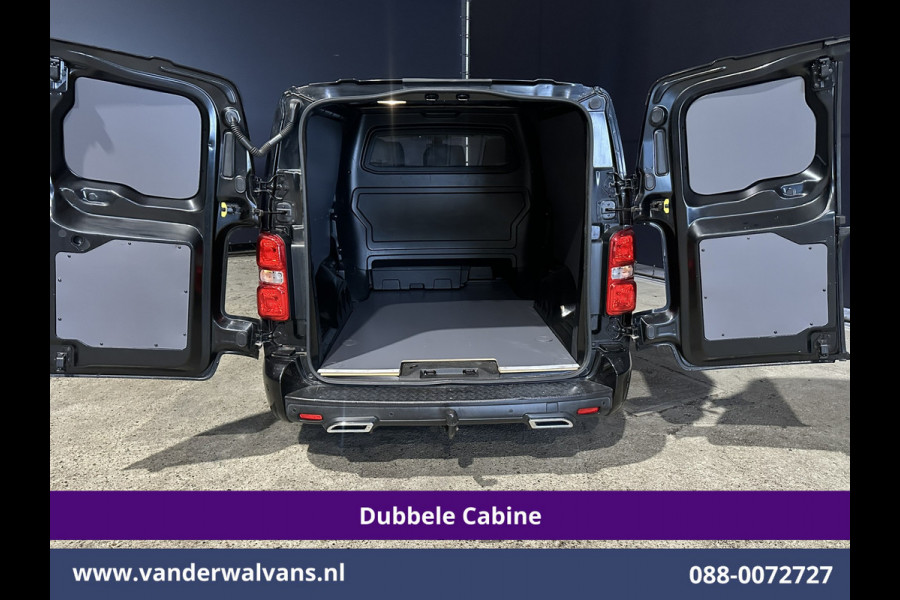 Peugeot Expert 2.0 BlueHDI 177pk Automaat L3H1 Dubbele cabine SPORT Euro6 Airco | 6-Zits | Leder | 2x Zijdeur Head up display, Navigatie, Camera, Apple Carplay, Android Auto, Xenon, LM velgen, Sidebars, Cruisecontrol, Trekhaak, Stoelverwarming, Parkeersensoren