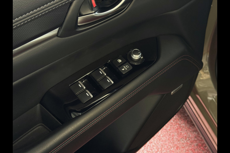 Mazda CX-5 2.0 E SkyActiv MHEV 165 HOMURA LEER/ALCANTARA ELEK.KLEP ADAP.CRUISE 19''LMV HEAD-UP 360.CAMERA FULL LED CARPLAY NAVI STOEL/STUUR 09/2024