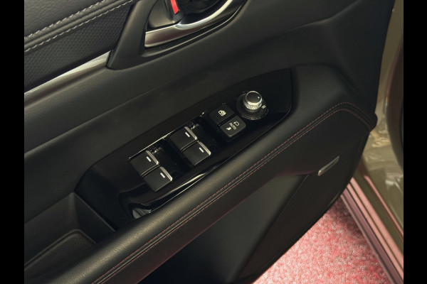Mazda CX-5 2.0 E SkyActiv MHEV 165 HOMURA LEER/ALCANTARA ELEK.KLEP ADAP.CRUISE 19''LMV HEAD-UP 360.CAMERA FULL LED CARPLAY NAVI STOEL/STUUR 09/2024