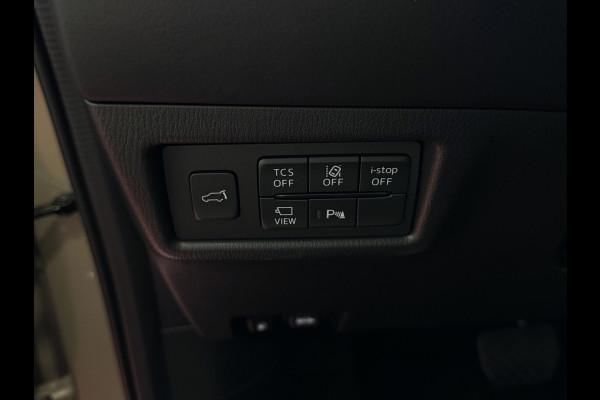 Mazda CX-5 2.0 E SkyActiv MHEV 165 HOMURA LEER/ALCANTARA ELEK.KLEP ADAP.CRUISE 19''LMV HEAD-UP 360.CAMERA FULL LED CARPLAY NAVI STOEL/STUUR 09/2024