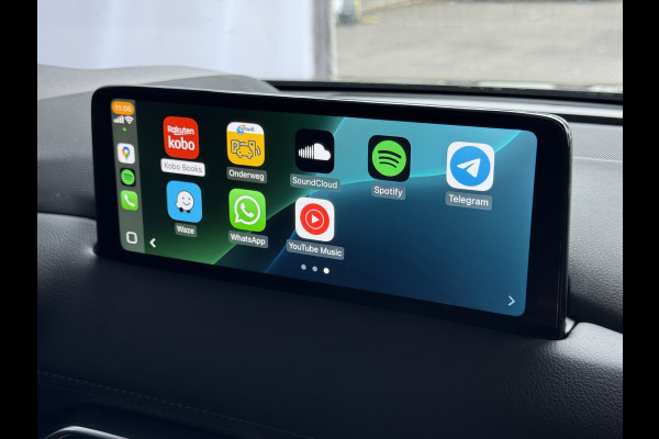 Mazda CX-5 2.0 E SkyActiv MHEV 165 HOMURA LEER/ALCANTARA ELEK.KLEP ADAP.CRUISE 19''LMV HEAD-UP 360.CAMERA FULL LED CARPLAY NAVI STOEL/STUUR 09/2024