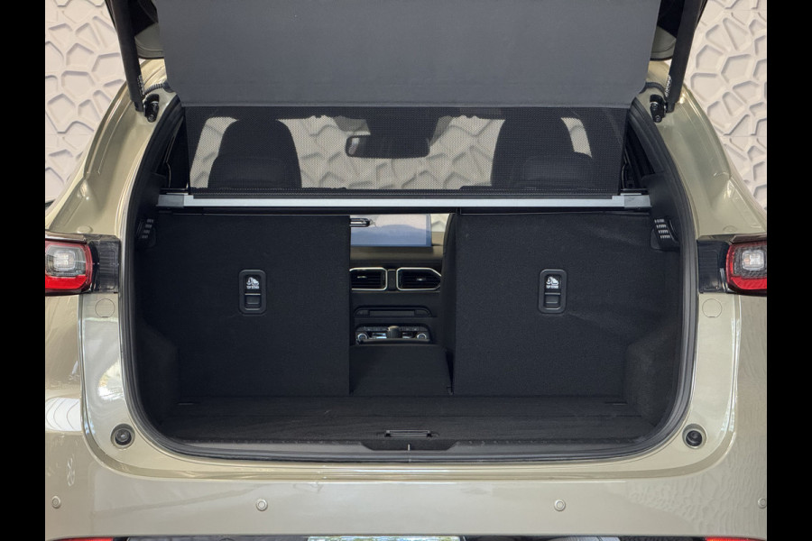 Mazda CX-5 2.0 E SkyActiv MHEV 165 HOMURA LEER/ALCANTARA ELEK.KLEP ADAP.CRUISE 19''LMV HEAD-UP 360.CAMERA FULL LED CARPLAY NAVI STOEL/STUUR 09/2024