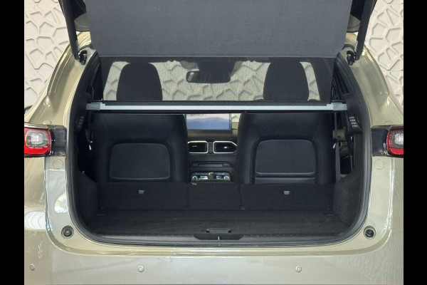 Mazda CX-5 2.0 E SkyActiv MHEV 165 HOMURA LEER/ALCANTARA ELEK.KLEP ADAP.CRUISE 19''LMV HEAD-UP 360.CAMERA FULL LED CARPLAY NAVI STOEL/STUUR 09/2024