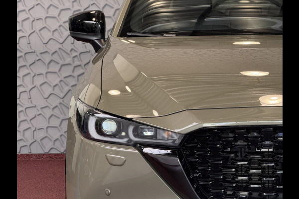 Mazda CX-5 2.0 E SkyActiv MHEV 165 HOMURA LEER/ALCANTARA ELEK.KLEP ADAP.CRUISE 19''LMV HEAD-UP 360.CAMERA FULL LED CARPLAY NAVI STOEL/STUUR 09/2024