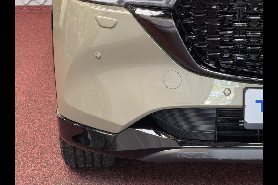 Mazda CX-5 2.0 E SkyActiv MHEV 165 HOMURA LEER/ALCANTARA ELEK.KLEP ADAP.CRUISE 19''LMV HEAD-UP 360.CAMERA FULL LED CARPLAY NAVI STOEL/STUUR 09/2024
