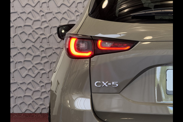 Mazda CX-5 2.0 E SkyActiv MHEV 165 HOMURA LEER/ALCANTARA ELEK.KLEP ADAP.CRUISE 19''LMV HEAD-UP 360.CAMERA FULL LED CARPLAY NAVI STOEL/STUUR 09/2024