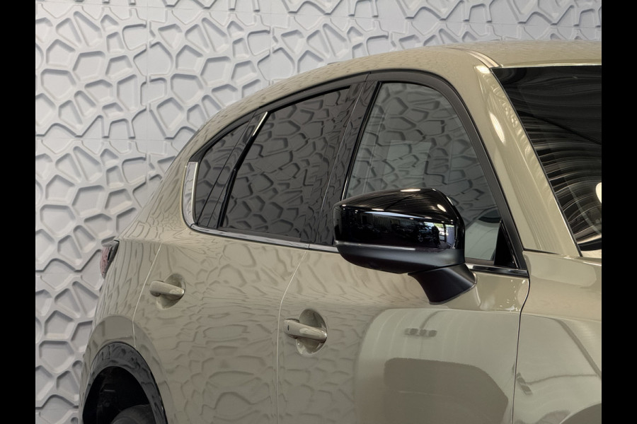 Mazda CX-5 2.0 E SkyActiv MHEV 165 HOMURA LEER/ALCANTARA ELEK.KLEP ADAP.CRUISE 19''LMV HEAD-UP 360.CAMERA FULL LED CARPLAY NAVI STOEL/STUUR 09/2024