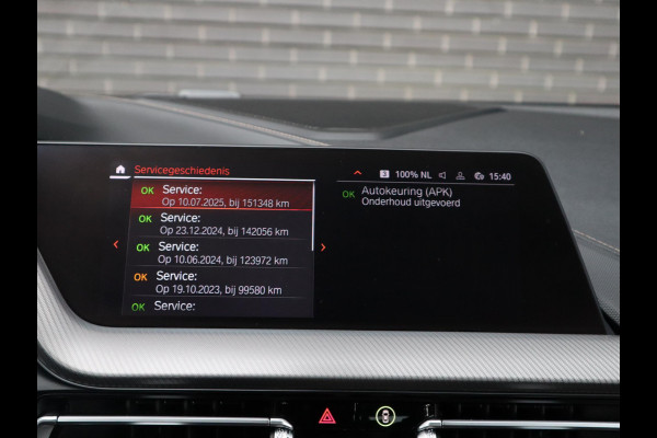 BMW 1-serie 118i High Executive M Sport Pakket Automaat / Live Cockpit Professional / Leder / Hifi / Stoelverwarming / 17 Inch / Adaptieve LED-koplamp / DAB / Parkeersensoren / Lichtpakket